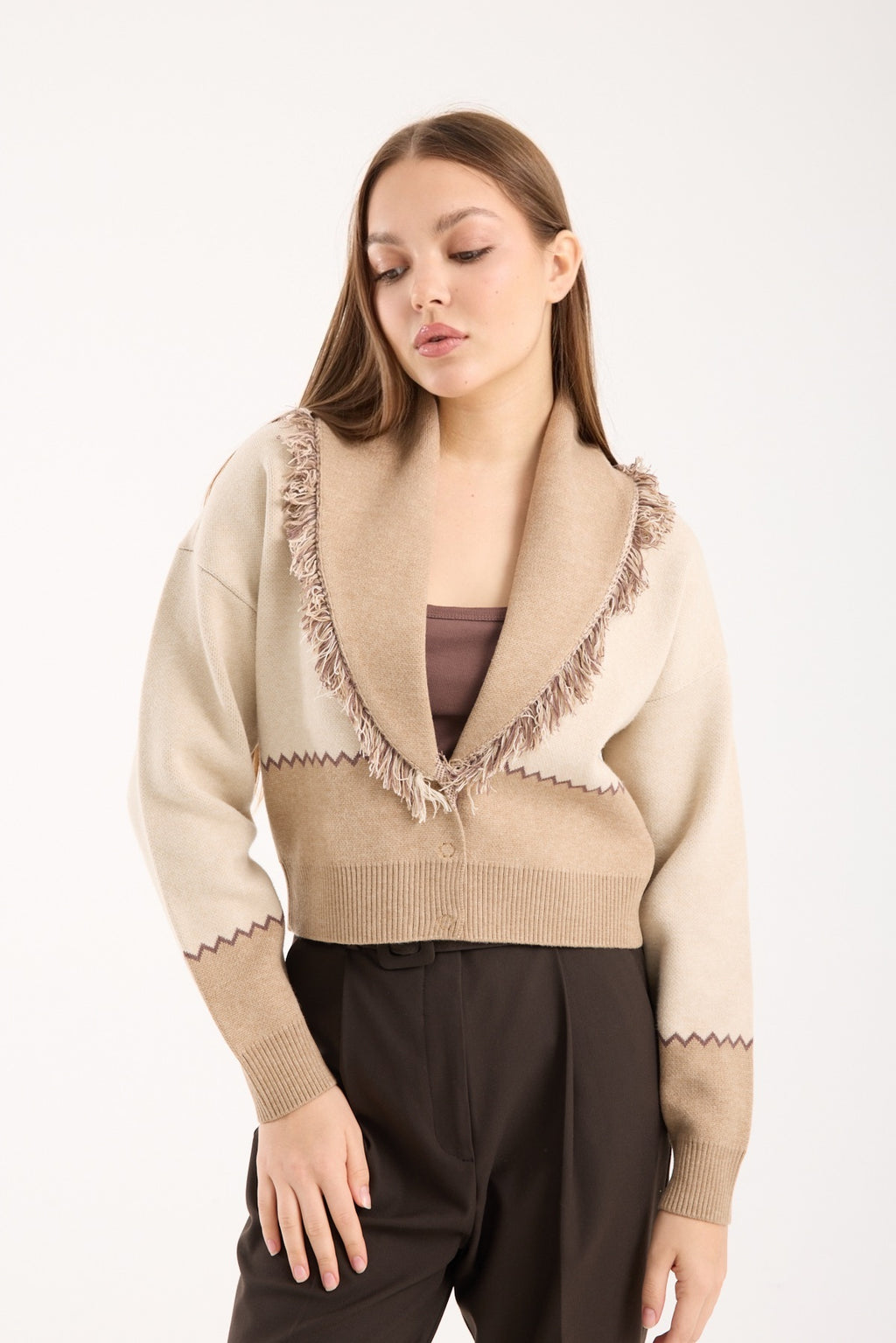 lulu beige cardigan