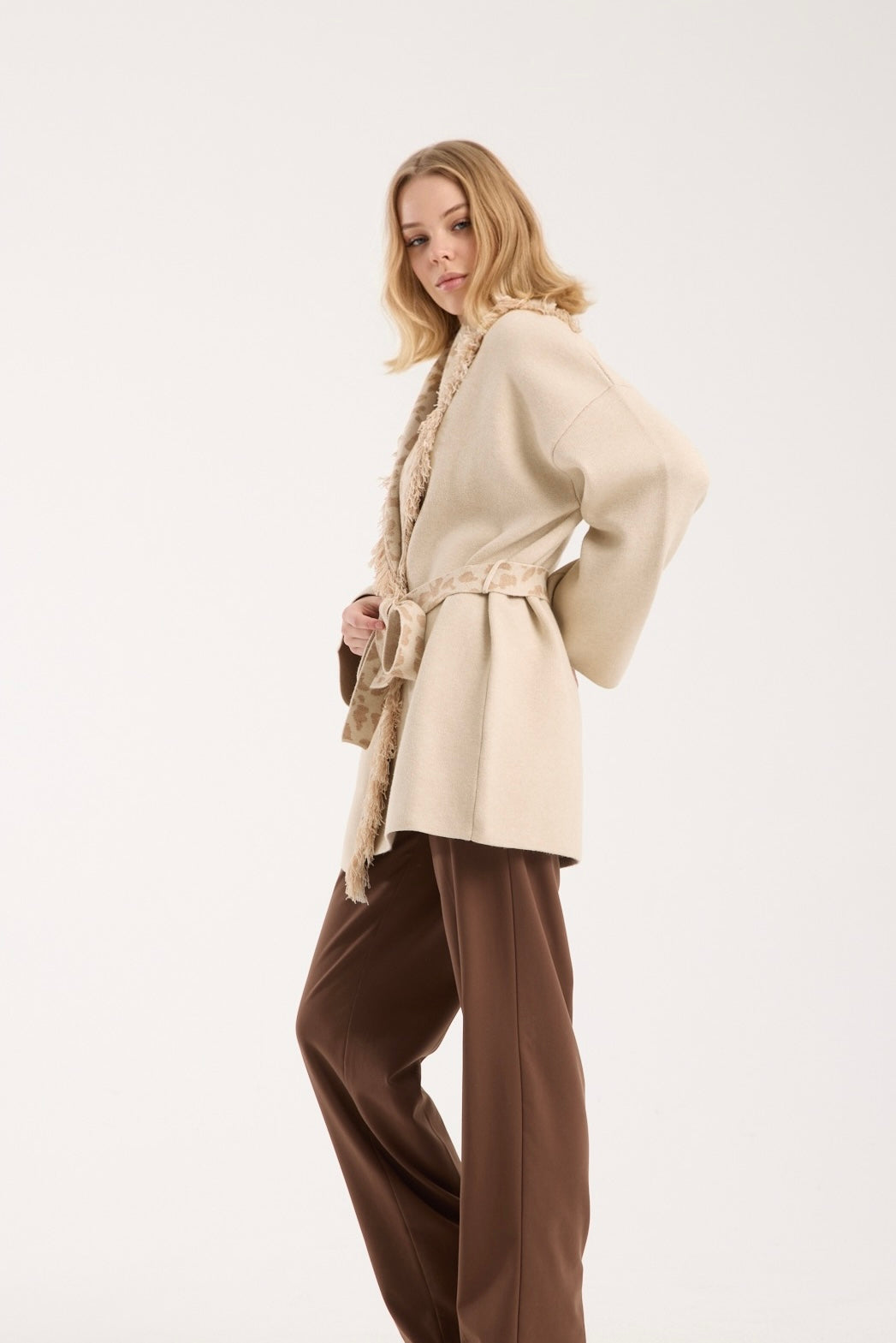 muse beige cardigan