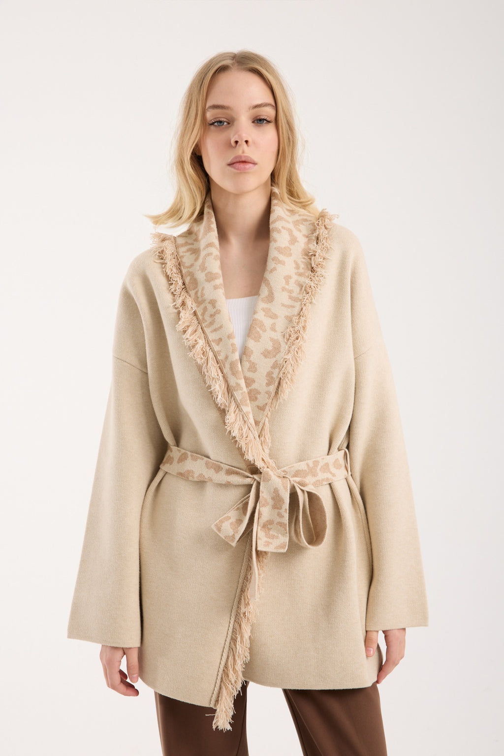 muse beige cardigan