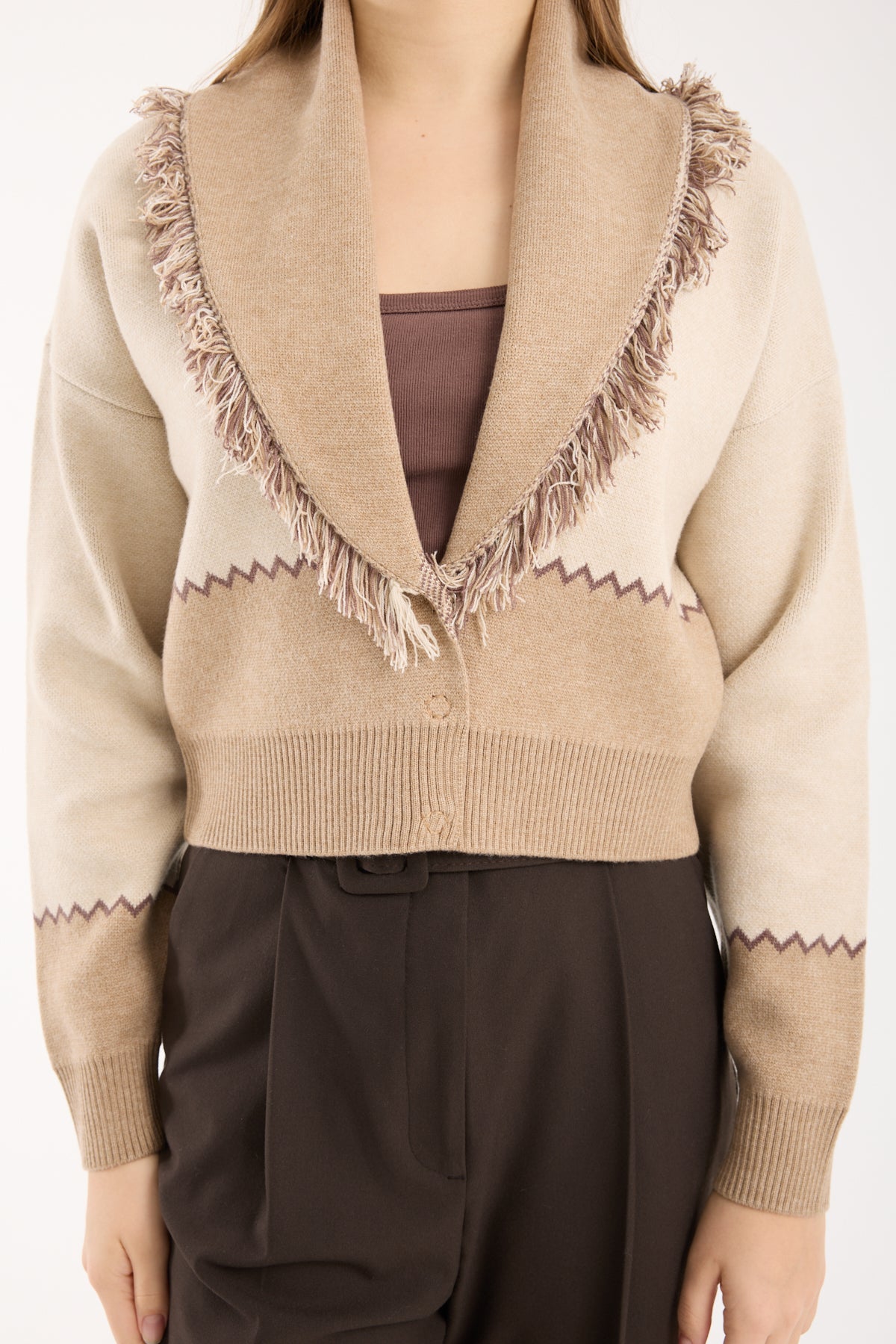lulu beige cardigan